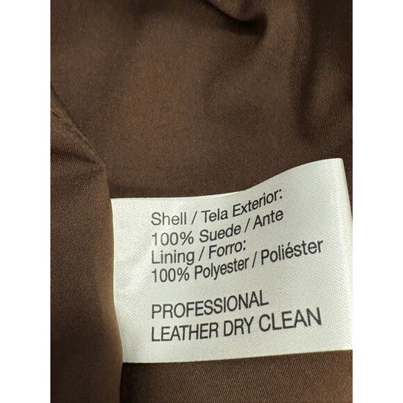 Oscar by Oscar de la Renta Suede Ruffle Jacket NWT 14 - Picture 3 of 9